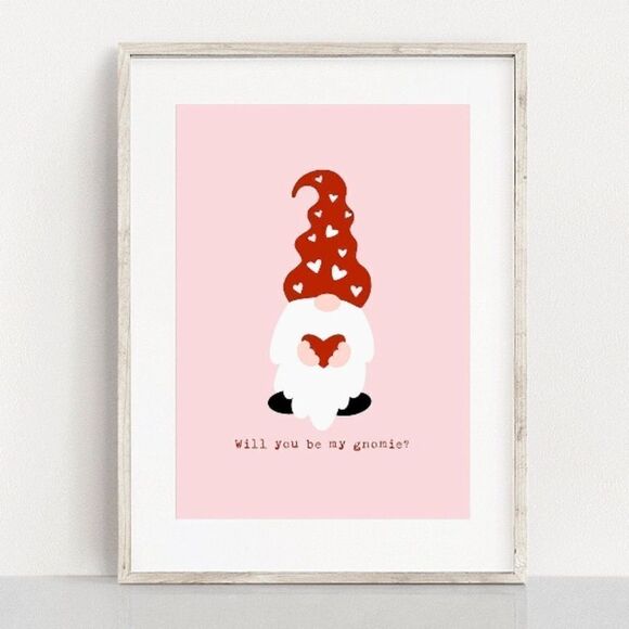 “Will You Be My Gnomie?” Print - Picture 3 of 4